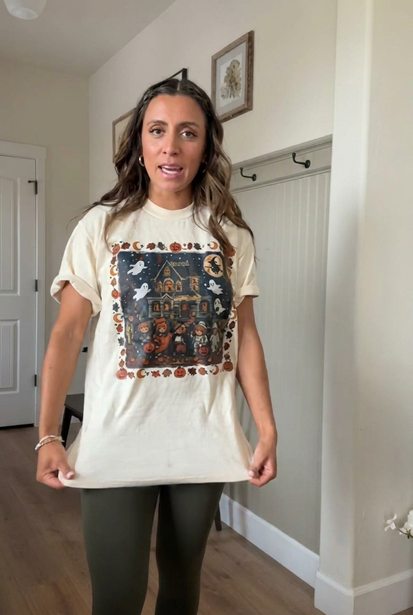 Vintage Halloween Bear Graphic Tee