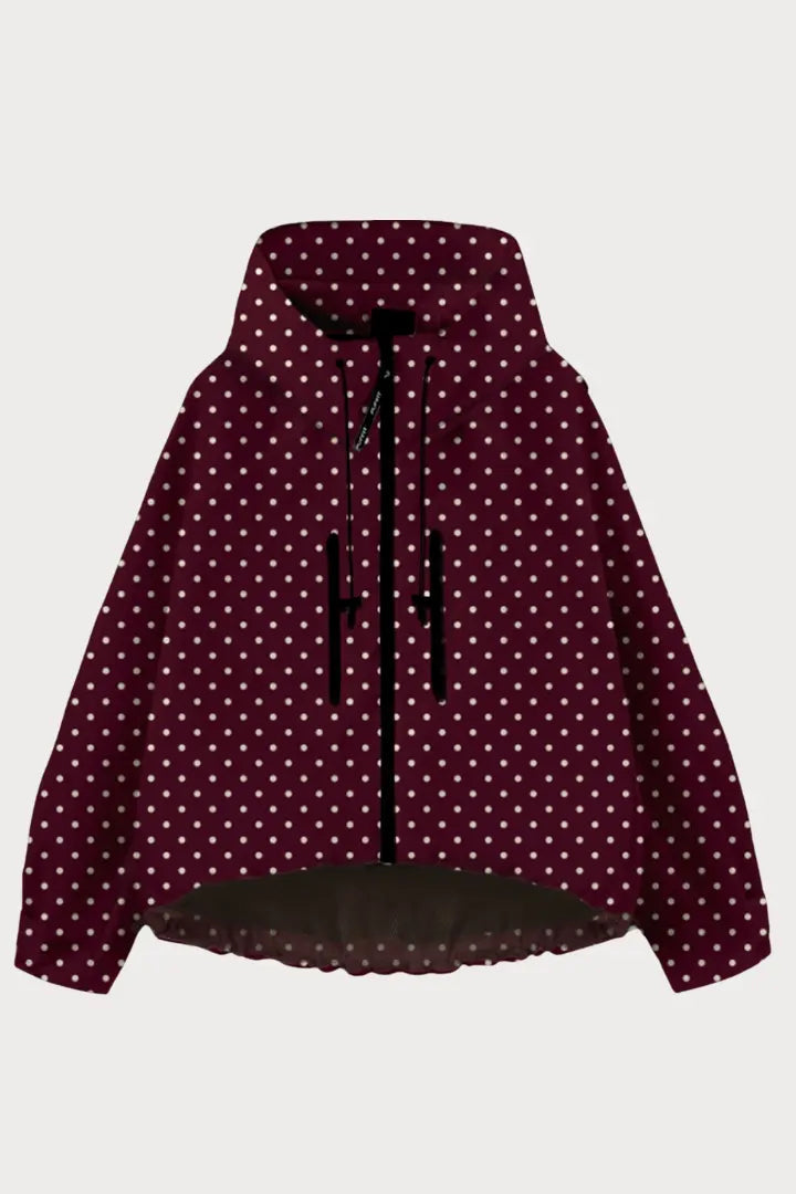 2026 Hot Sale Polka Dot Oversized Rain Jacket