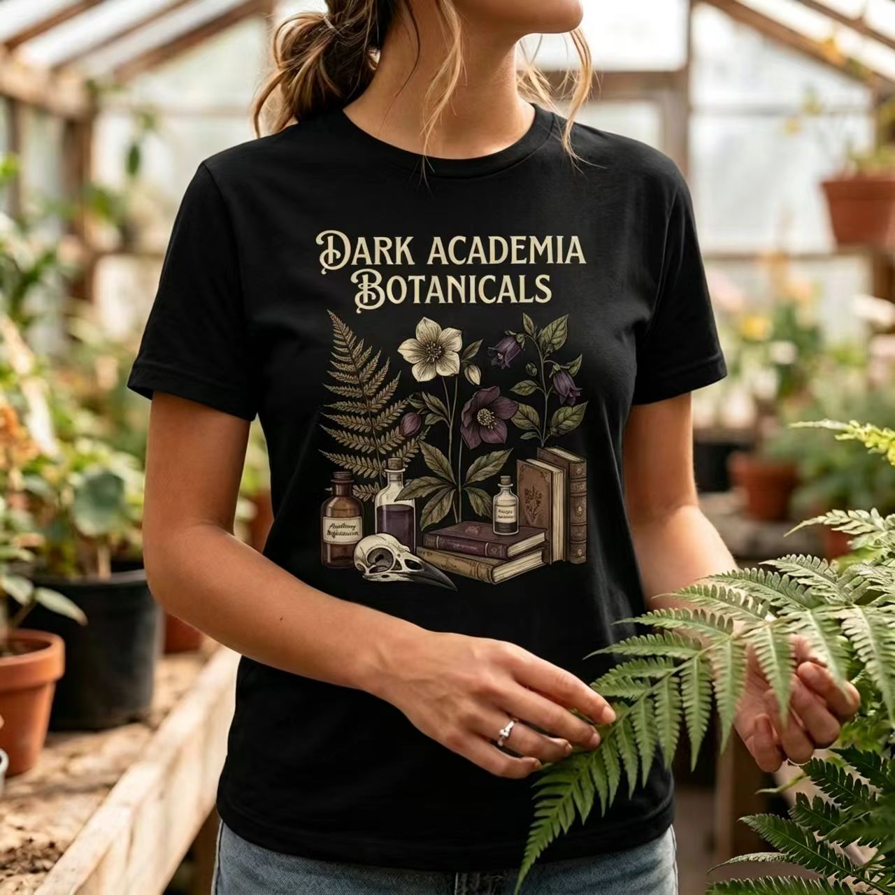 Dark Academia Botanicals Graphic Tee