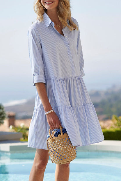 STRIPE COTTON DRESS