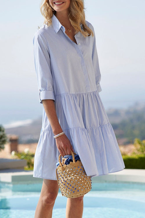 STRIPE COTTON DRESS
