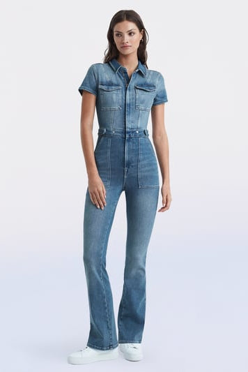 Skinny Bootcut Denim Jumpsuit(Buy 2 Free Shipping)
