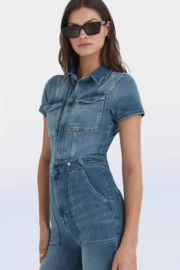 Skinny Bootcut Denim Jumpsuit(Buy 2 Free Shipping)