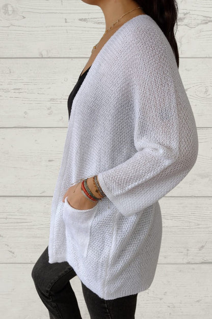 Thread 3/4 Sleeve with Pockets Cardigan