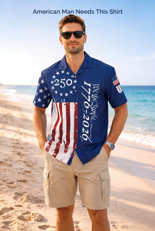 🇺🇸 250th Anniversary "We The People" Hawaiian Shirt