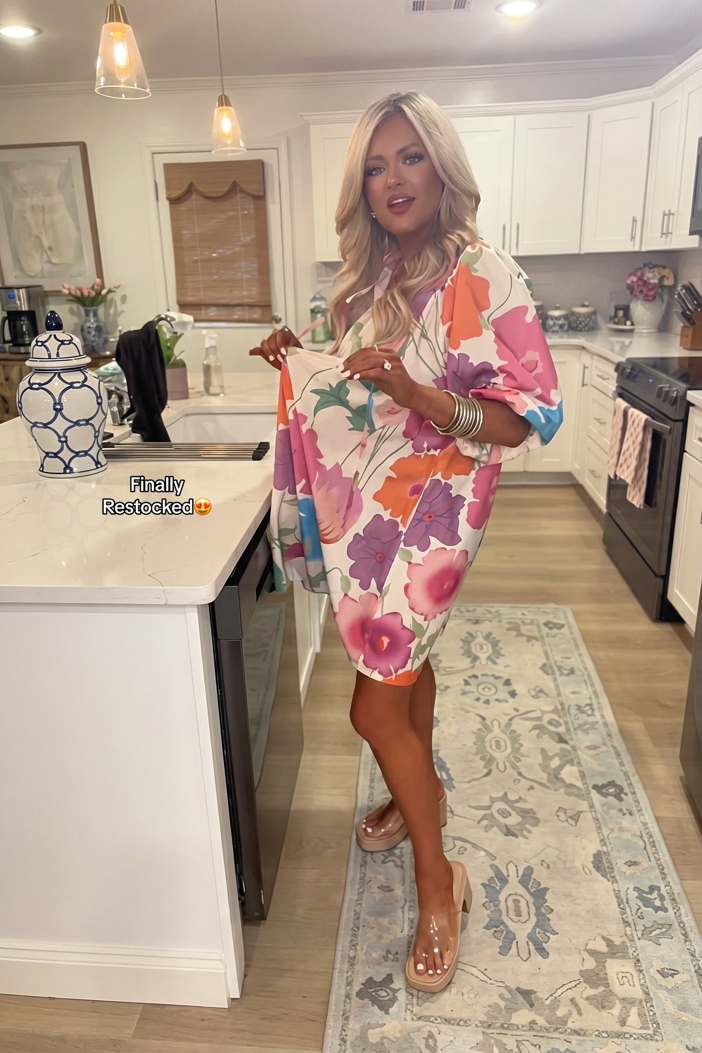 Vibrant Bloom Floral Mini Dress