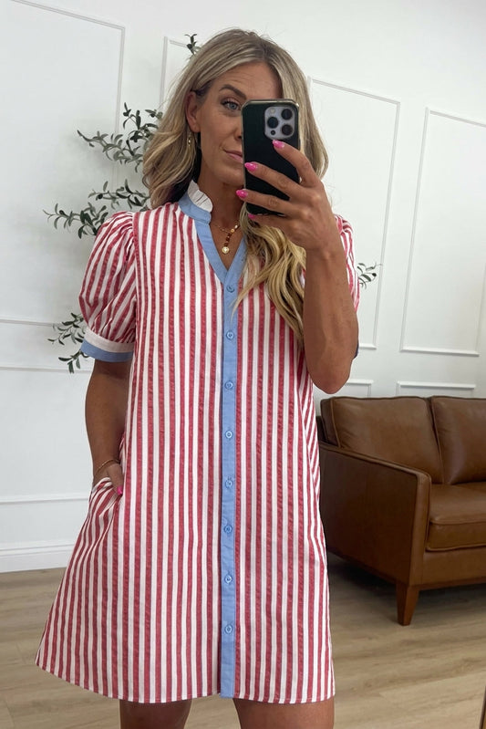 Patriotic Casual Mini Dress