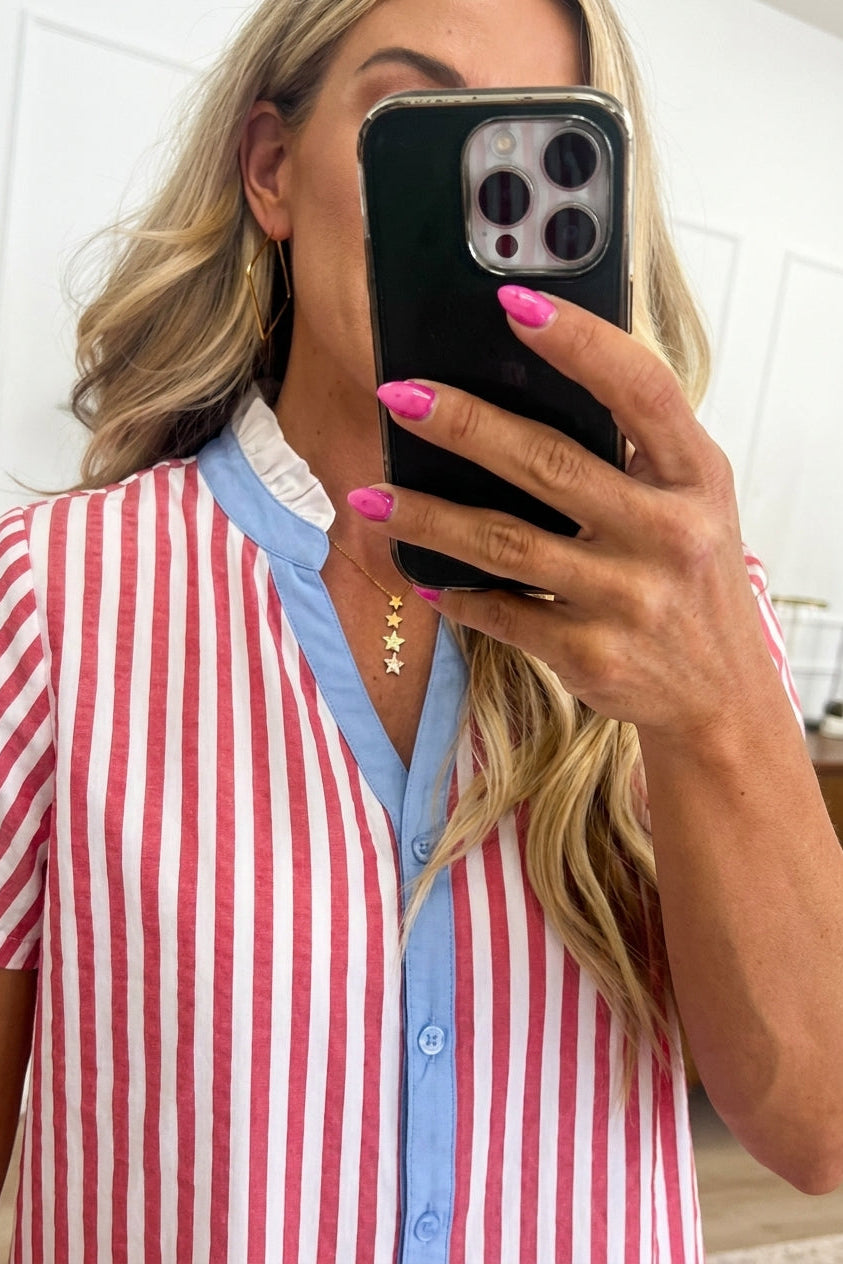 4th of July Must-Have | Patriotic Casual Mini Dress
