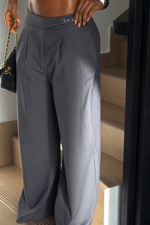 Urban Sleek High-Waist Wide-Leg Trousers