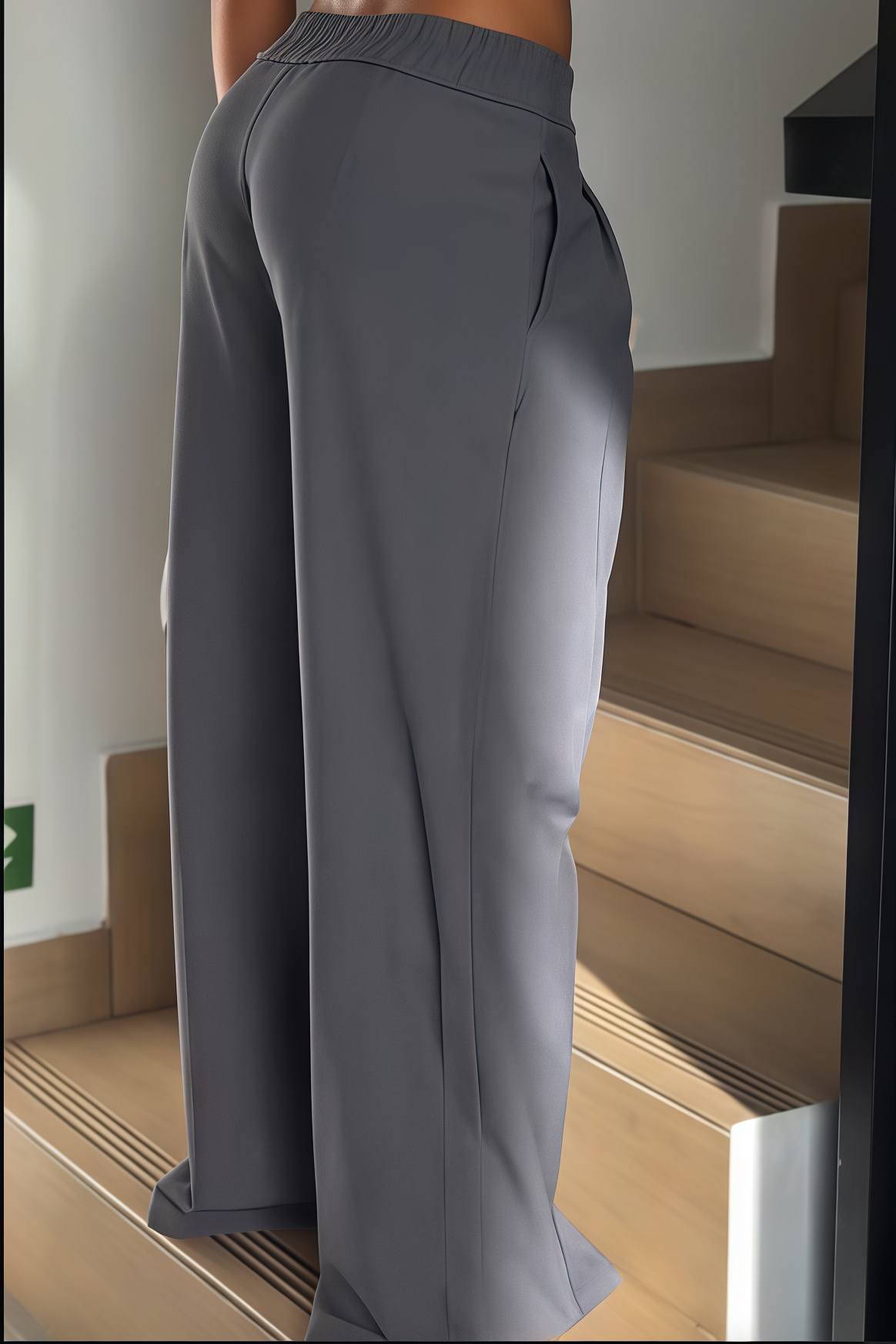 Urban Sleek High-Waist Wide-Leg Trousers