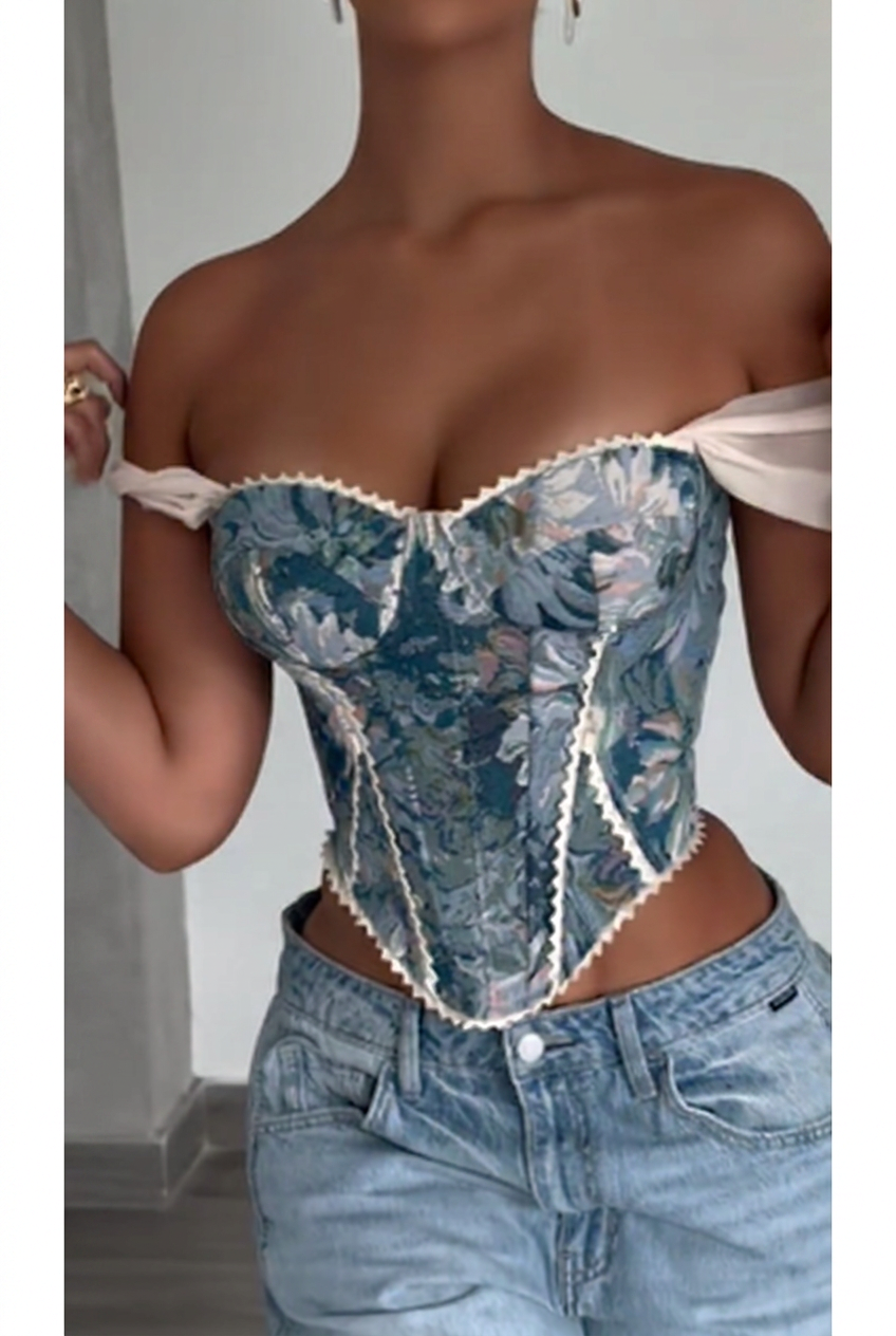 Floral Corset Top