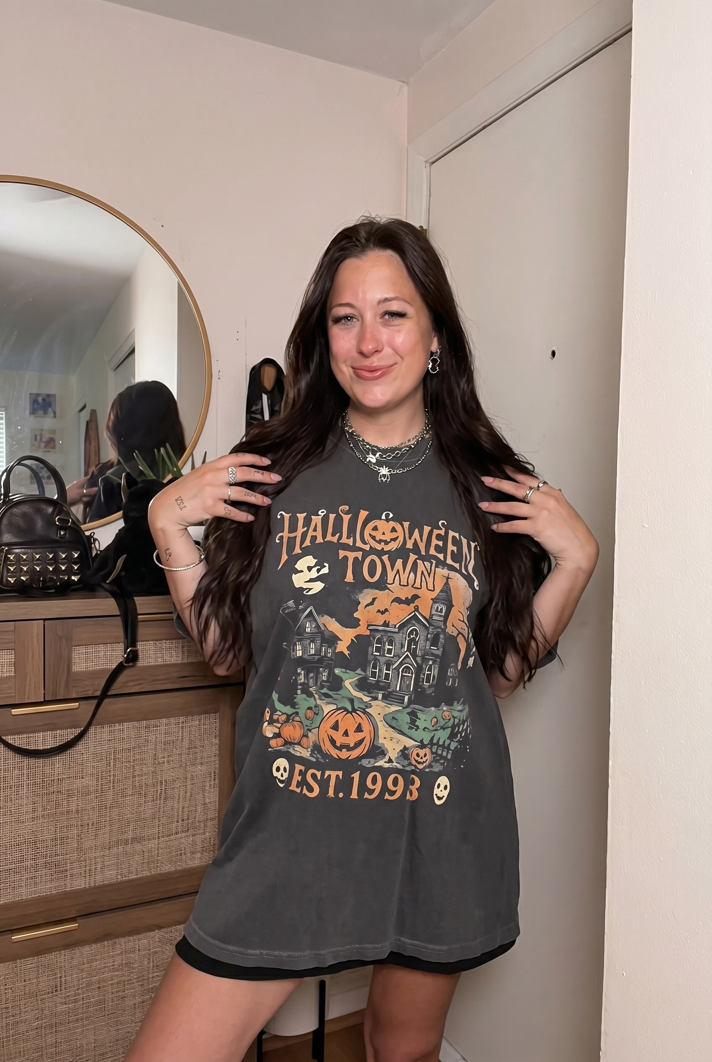 Halloween Town Vintage Washed Graphic Tee