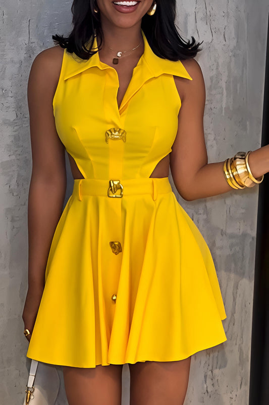 🔥 Sultry Cutout Shirt Mini Dress: Your New Go-To Statement Piece