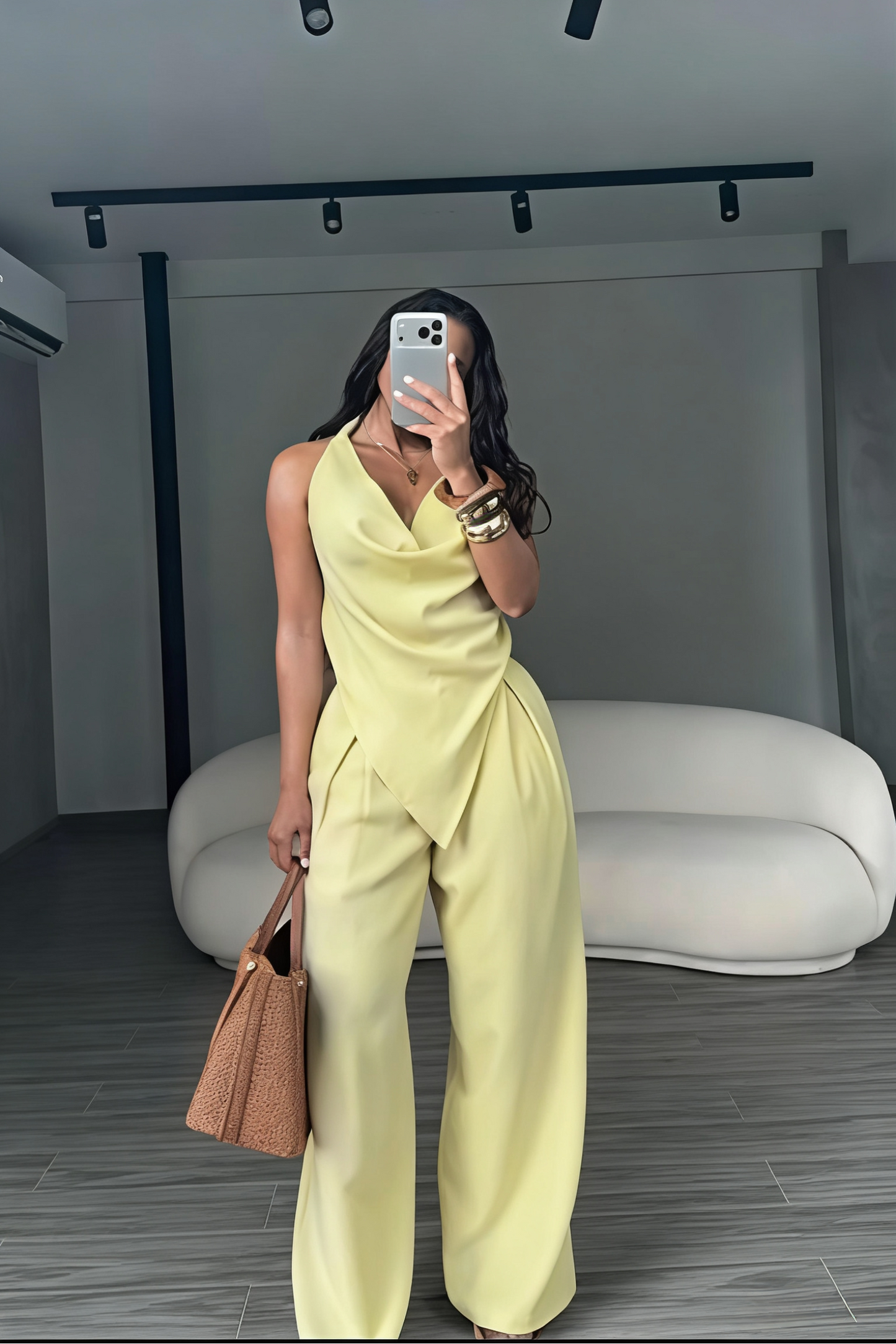 Effortless Elegance Sleeveless Top & Wide-Leg Pants Set