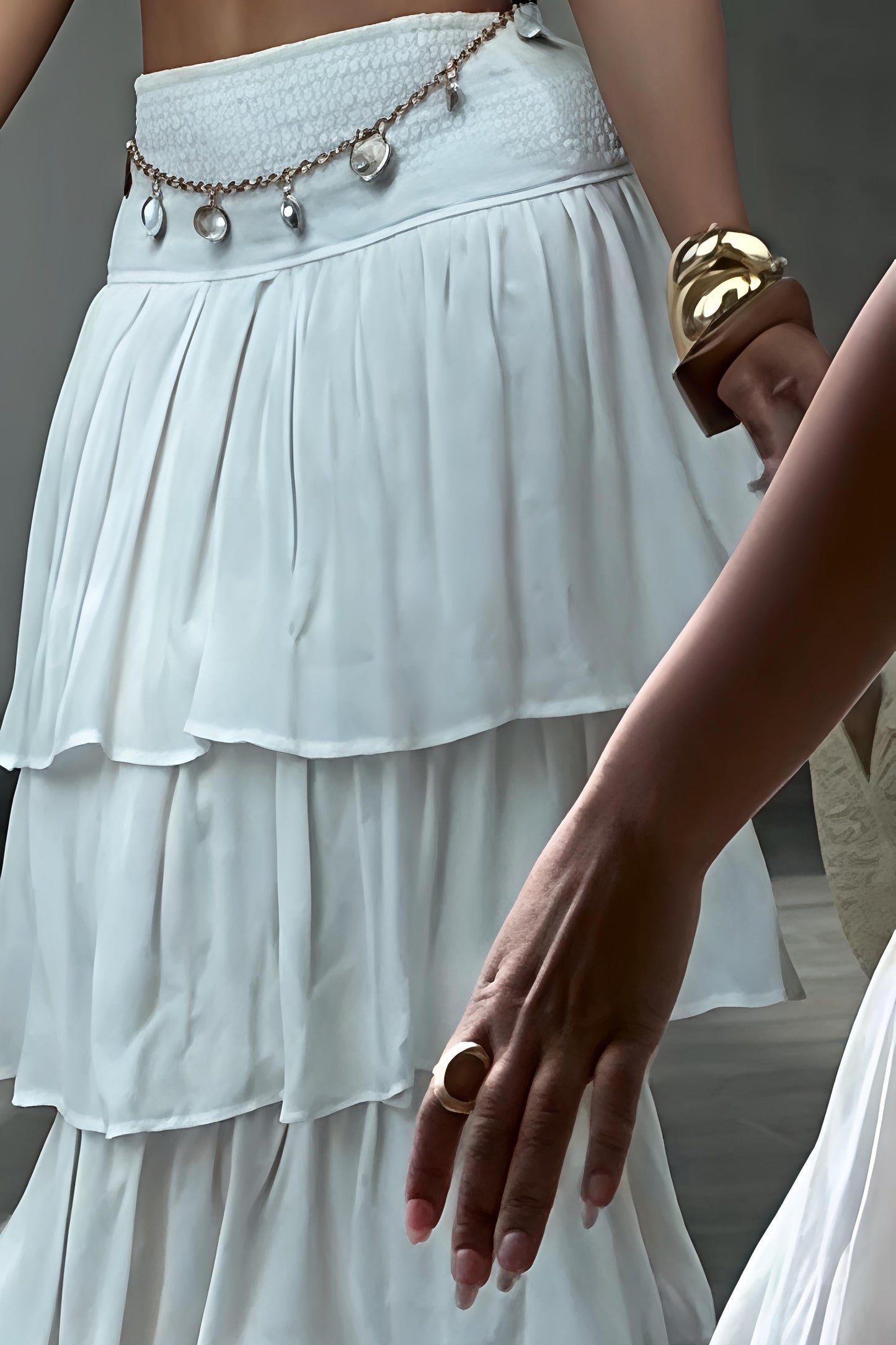 Boho Tiered Maxi Skirt