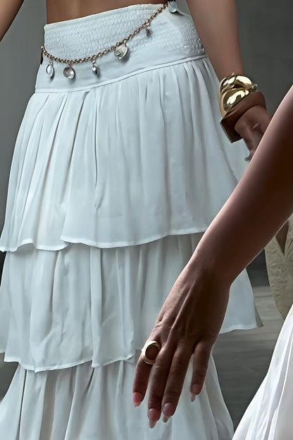 Boho Tiered Maxi Skirt