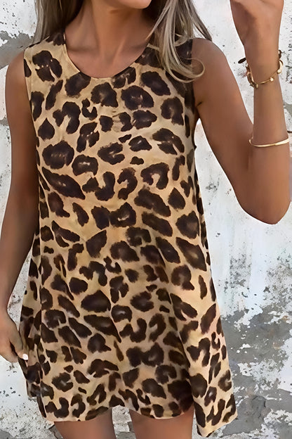 Sleeveless Leopard Print Shift Dress | Wild & Flowy Summer Staple