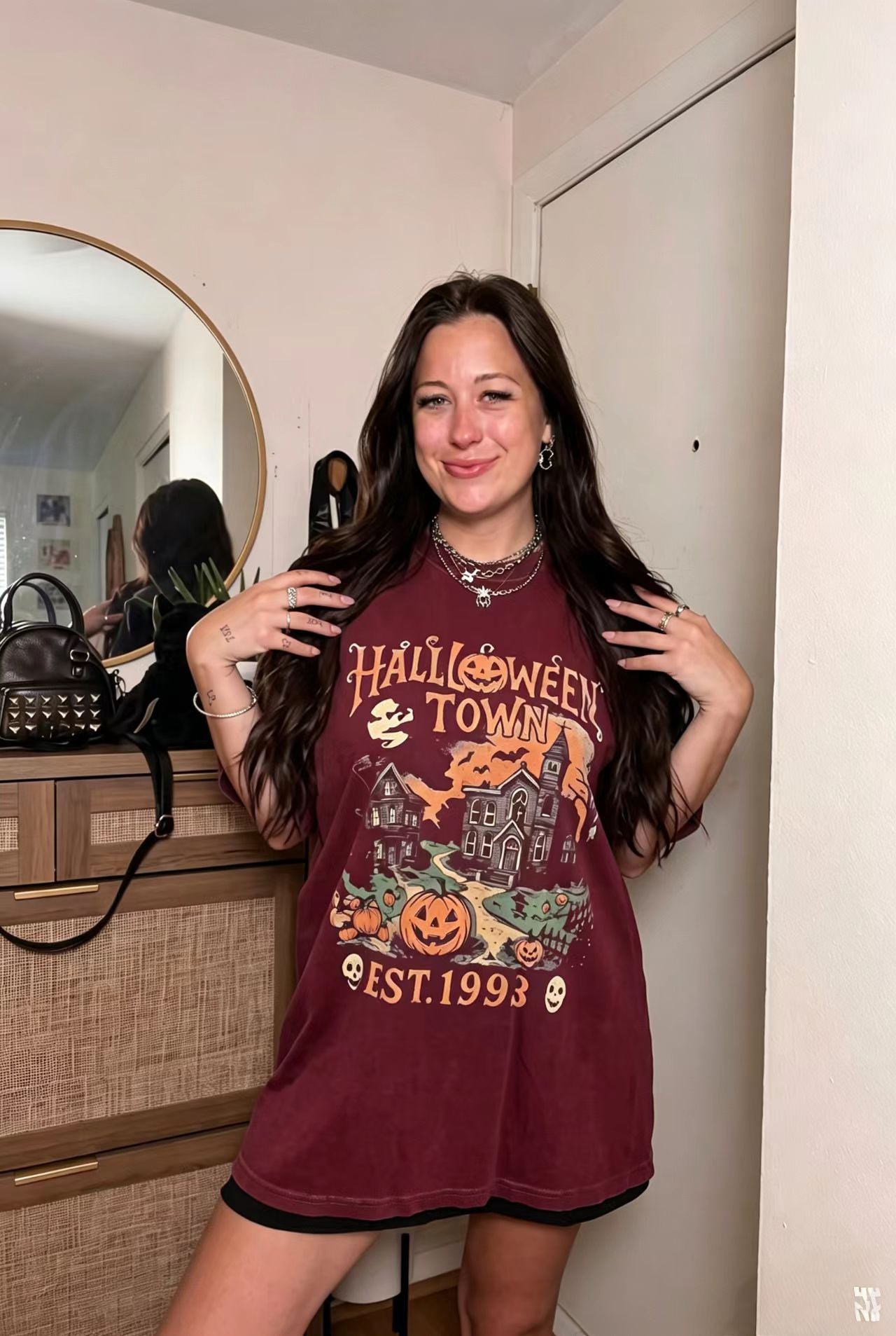 Halloween Town Vintage Washed Graphic Tee