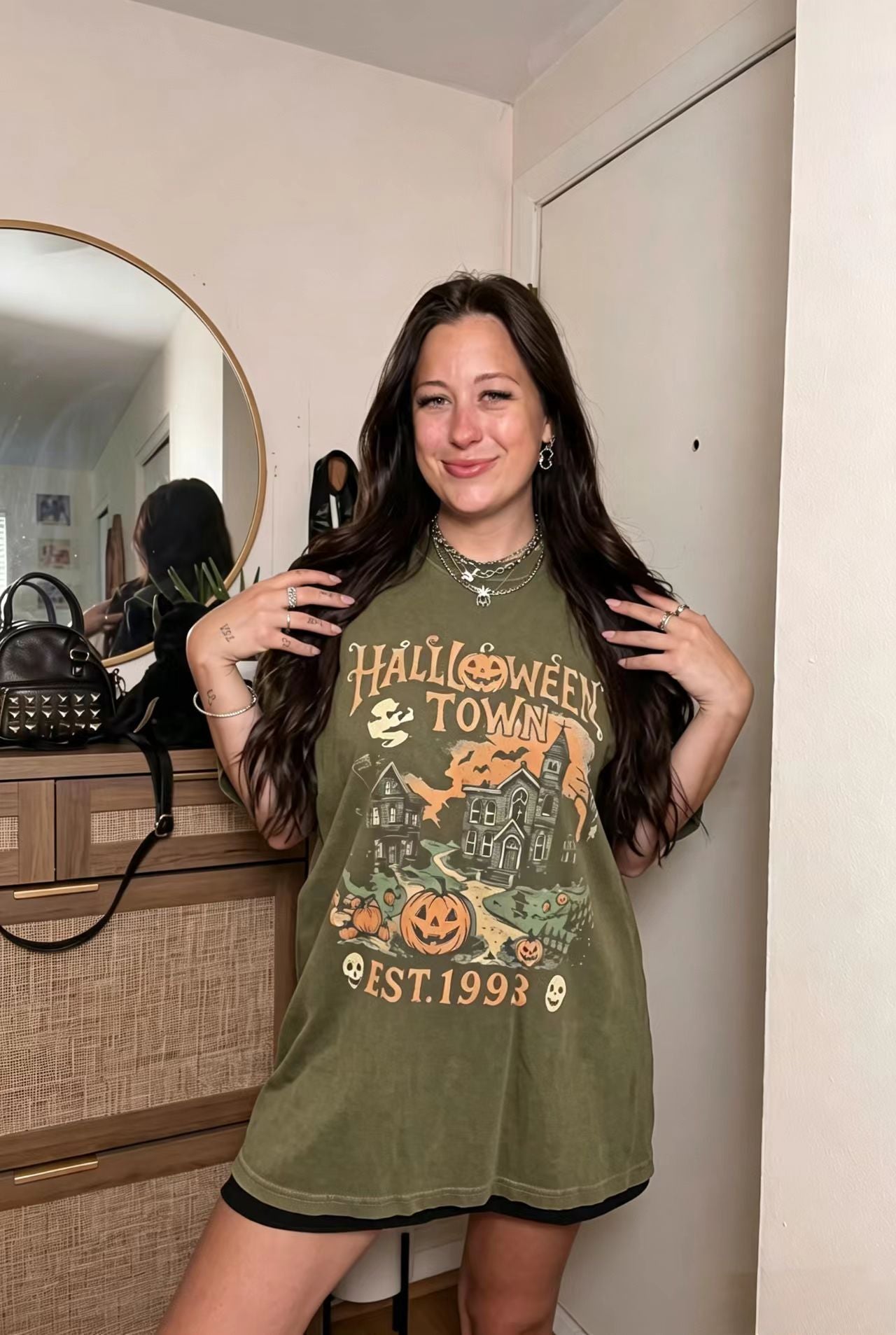 Halloween Town Vintage Washed Graphic Tee