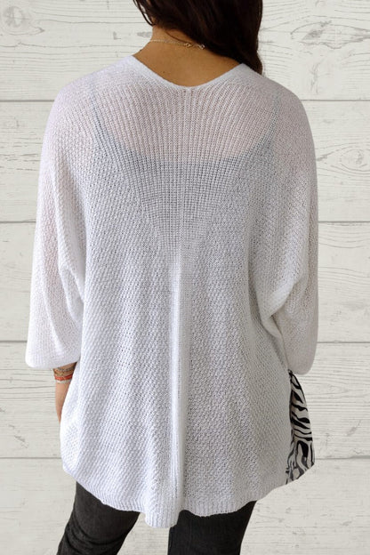 Thread 3/4 Sleeve with Pockets Cardigan
