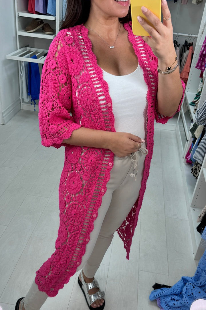 Crochet Longline Cardigan