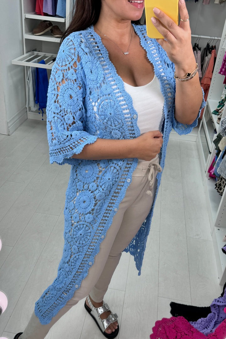 Crochet Longline Cardigan