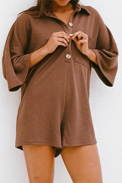 Half Sleeve Minimalist Jumpsuit