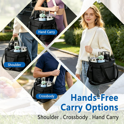 Insulated Drink Carrier Bag for 4 Cups