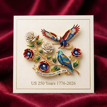 US 250th Anniversary Brooch Pin