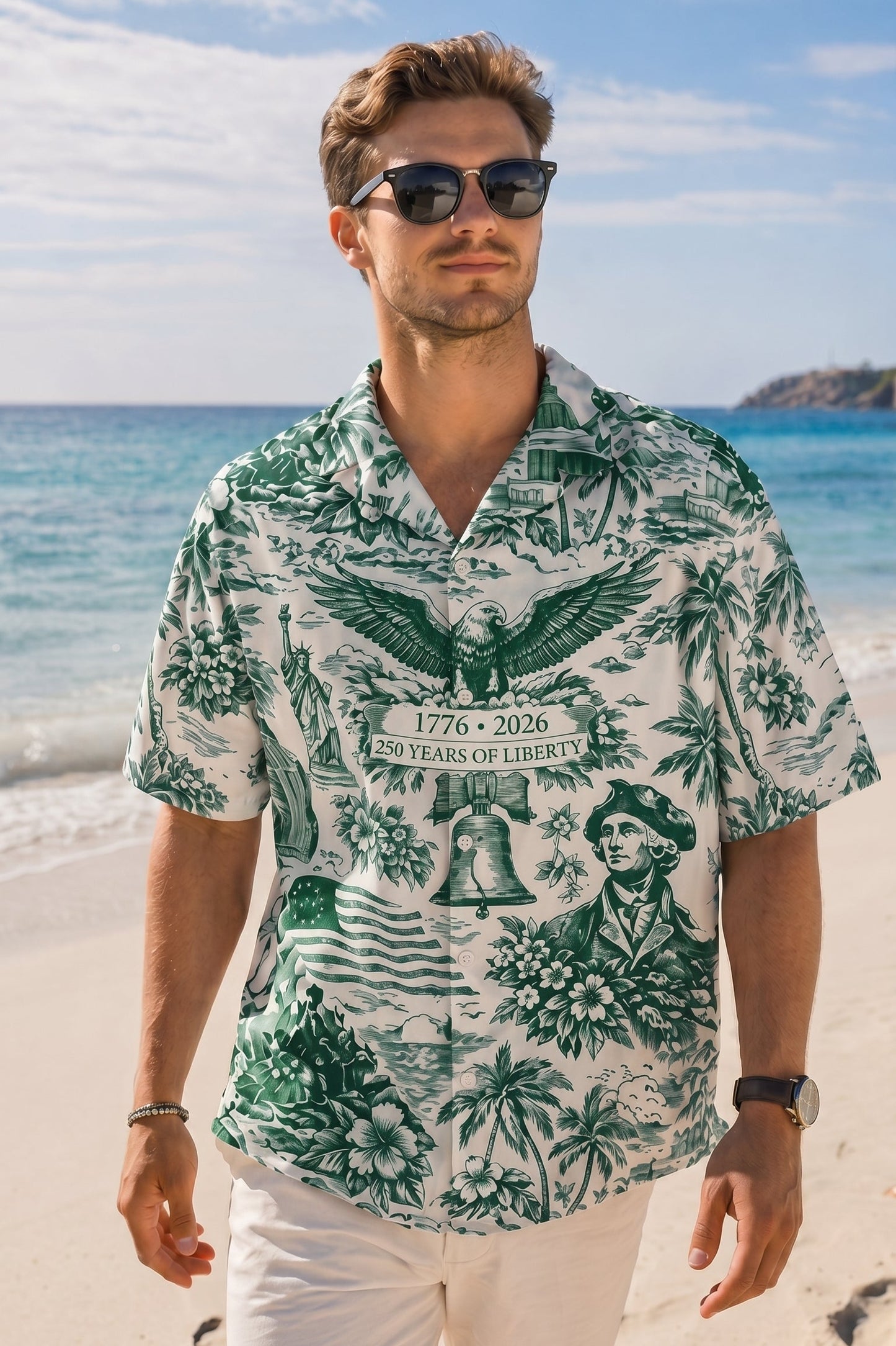 America 250th Anniversary Hawaiian Shirt