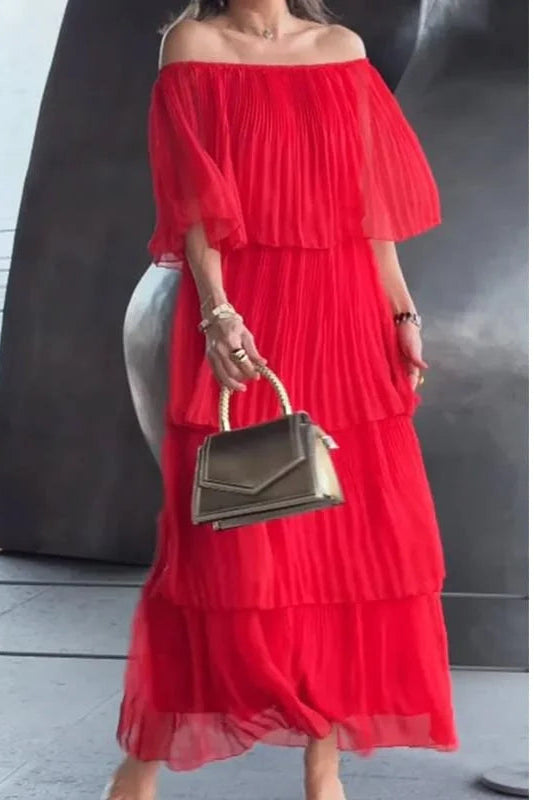 Elegant chiffon cake long dress (Buy 2 free shipping)