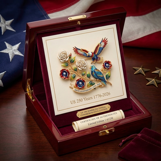 US 250th Anniversary Brooch Pin