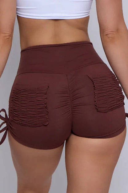 Yoga Outfit Scrunched Pocket Scrunch Butt Shorts