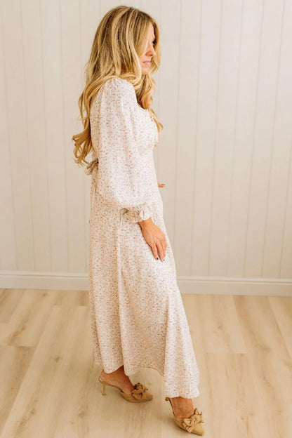 neckline Maxi Dress