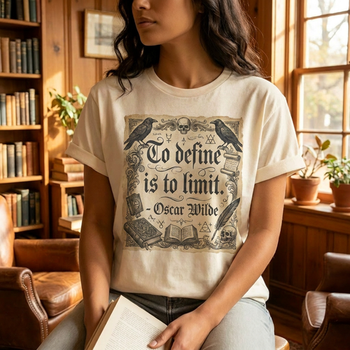 Oscar Wilde Dark Academia Graphic Tee